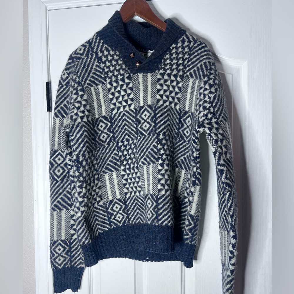 VINTAGE Giorgio di Firenze Sweater Adult Large Multicolored Knit Pullover Mens L
